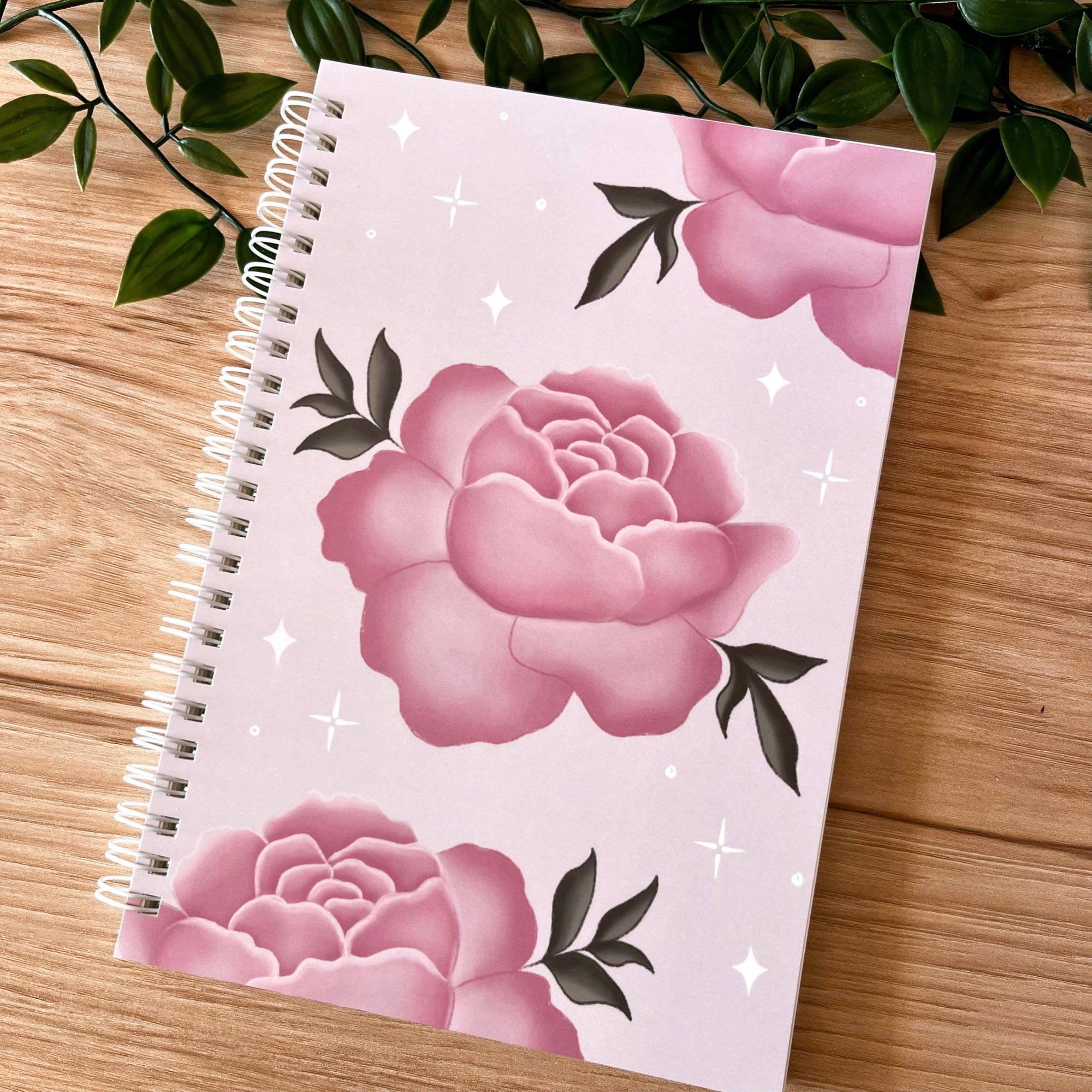Pink Peony A5 Notebook