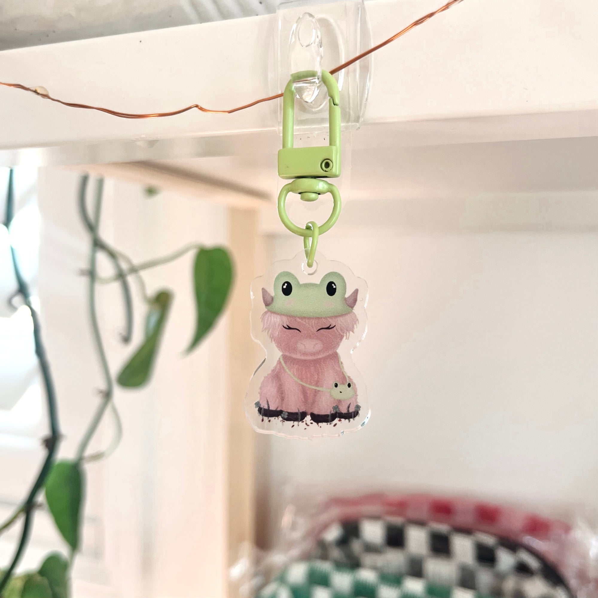 Highland Cow “Frankie” Acrylic Keychain