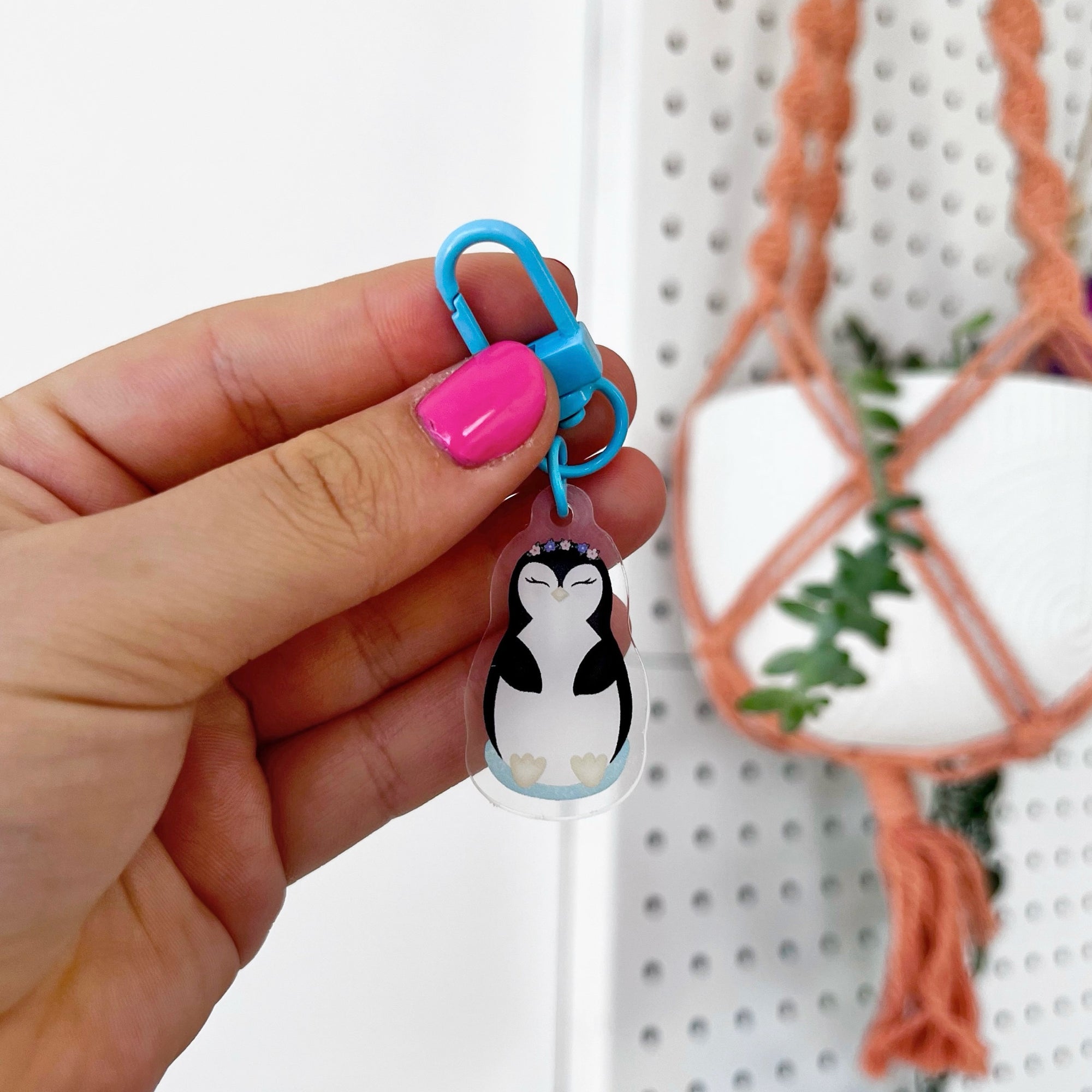 Penguin Acrylic Keychain