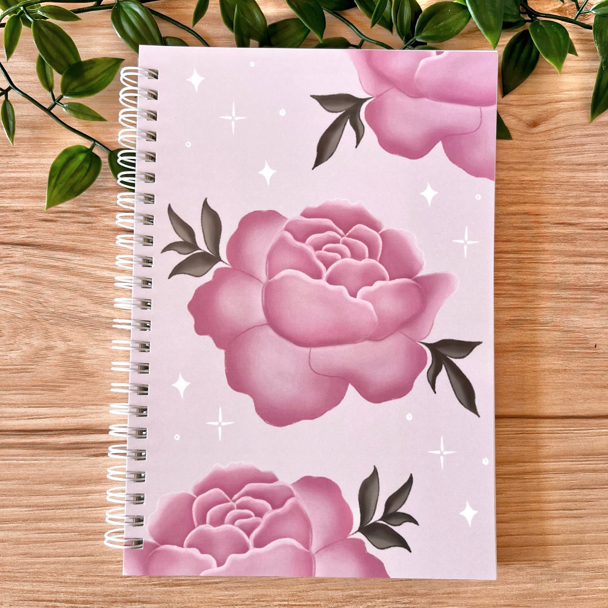 Pink Peony A5 Notebook