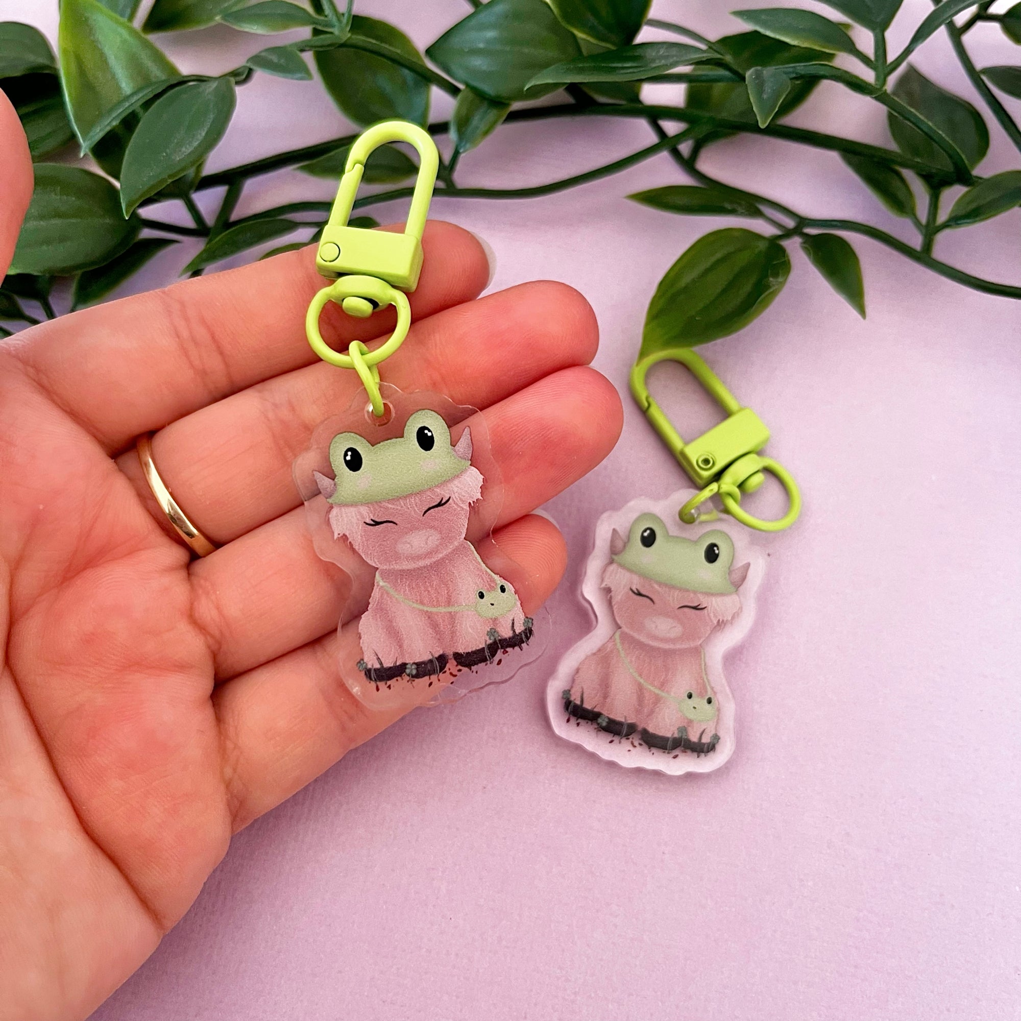 Highland Cow “Frankie” Acrylic Keychain