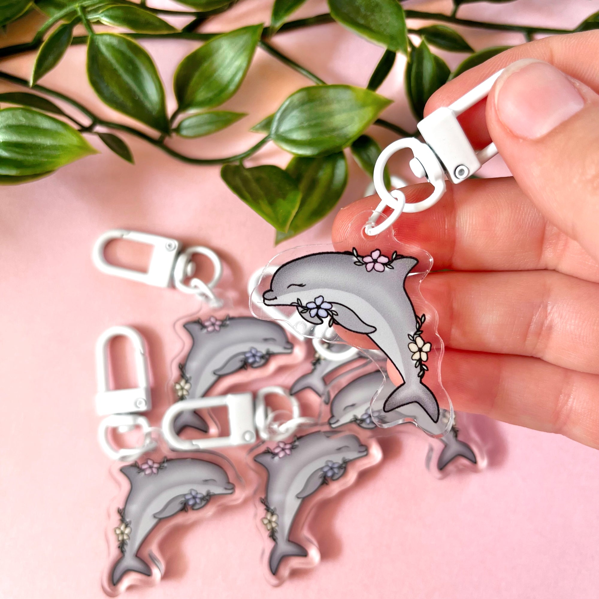 Dolphin Acrylic Keychain