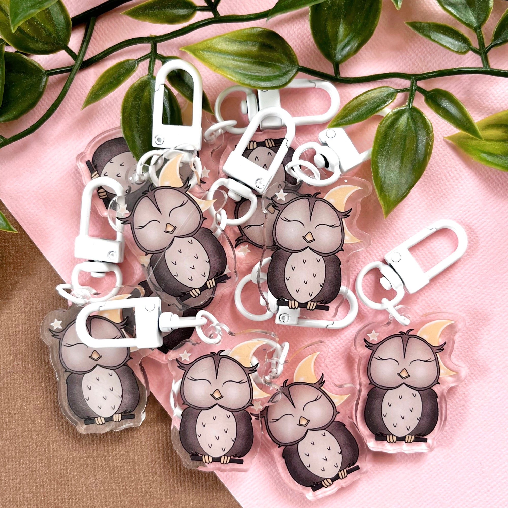 Owl Acrylic Keychain