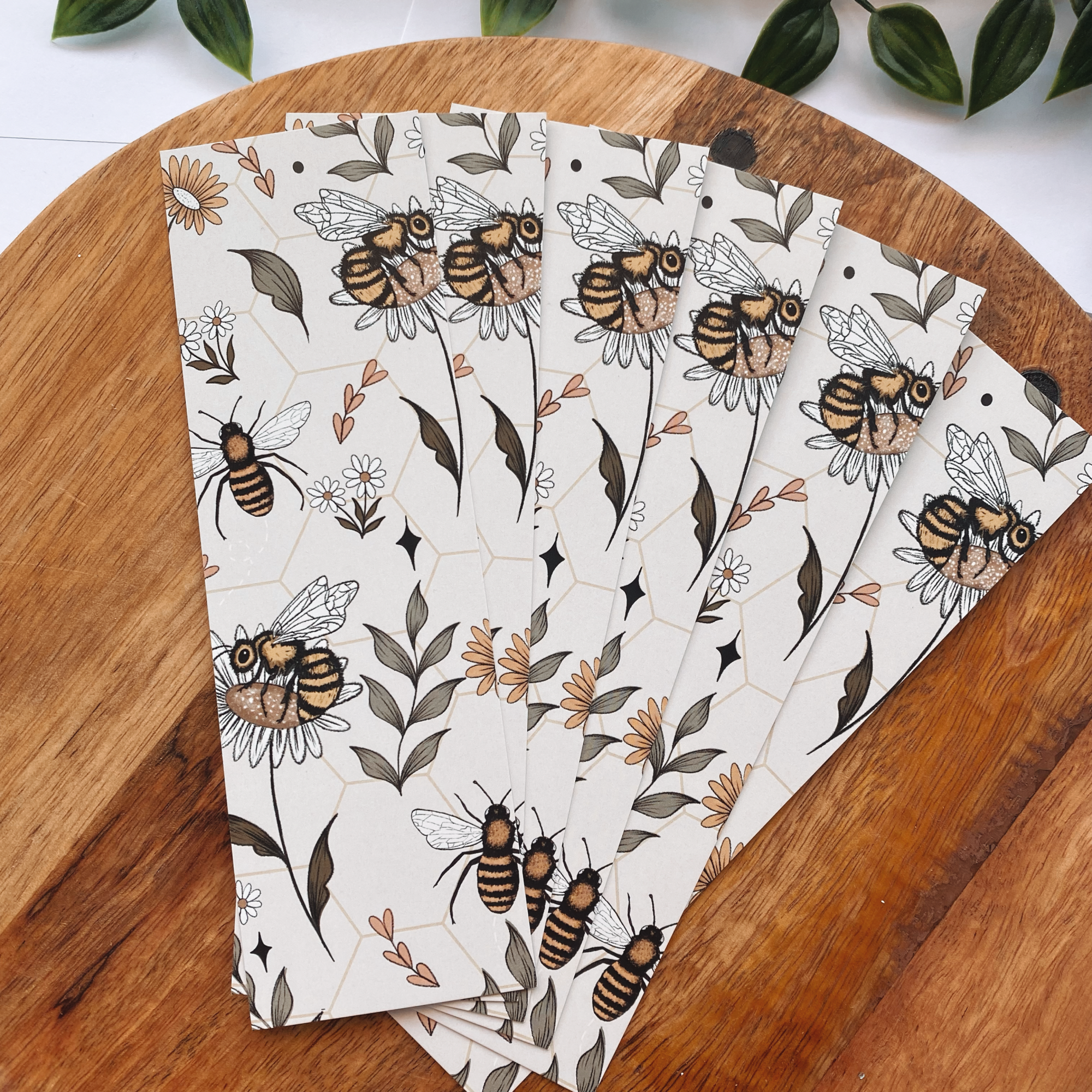 White Bee Bookmark