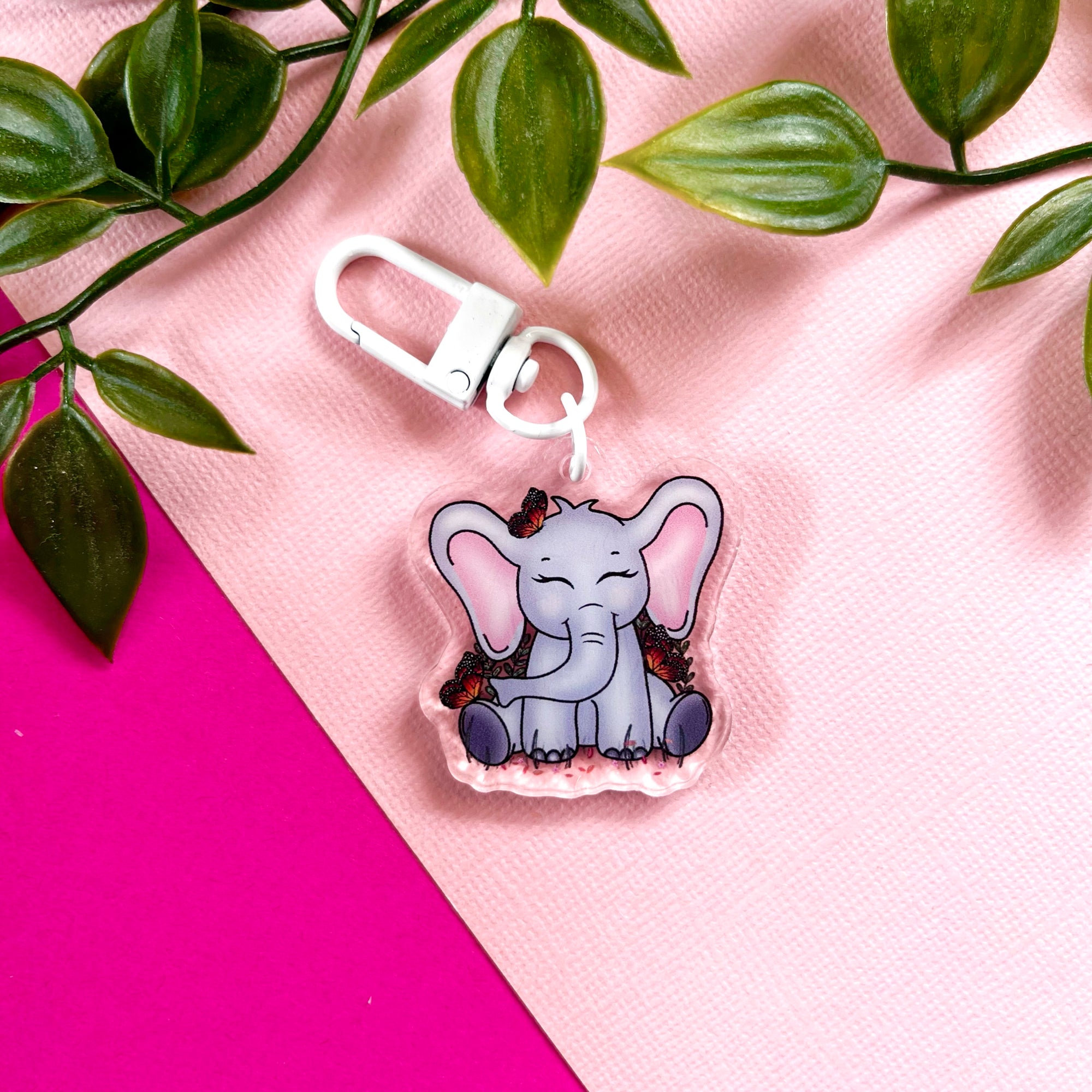 Elephant Acrylic Keychain