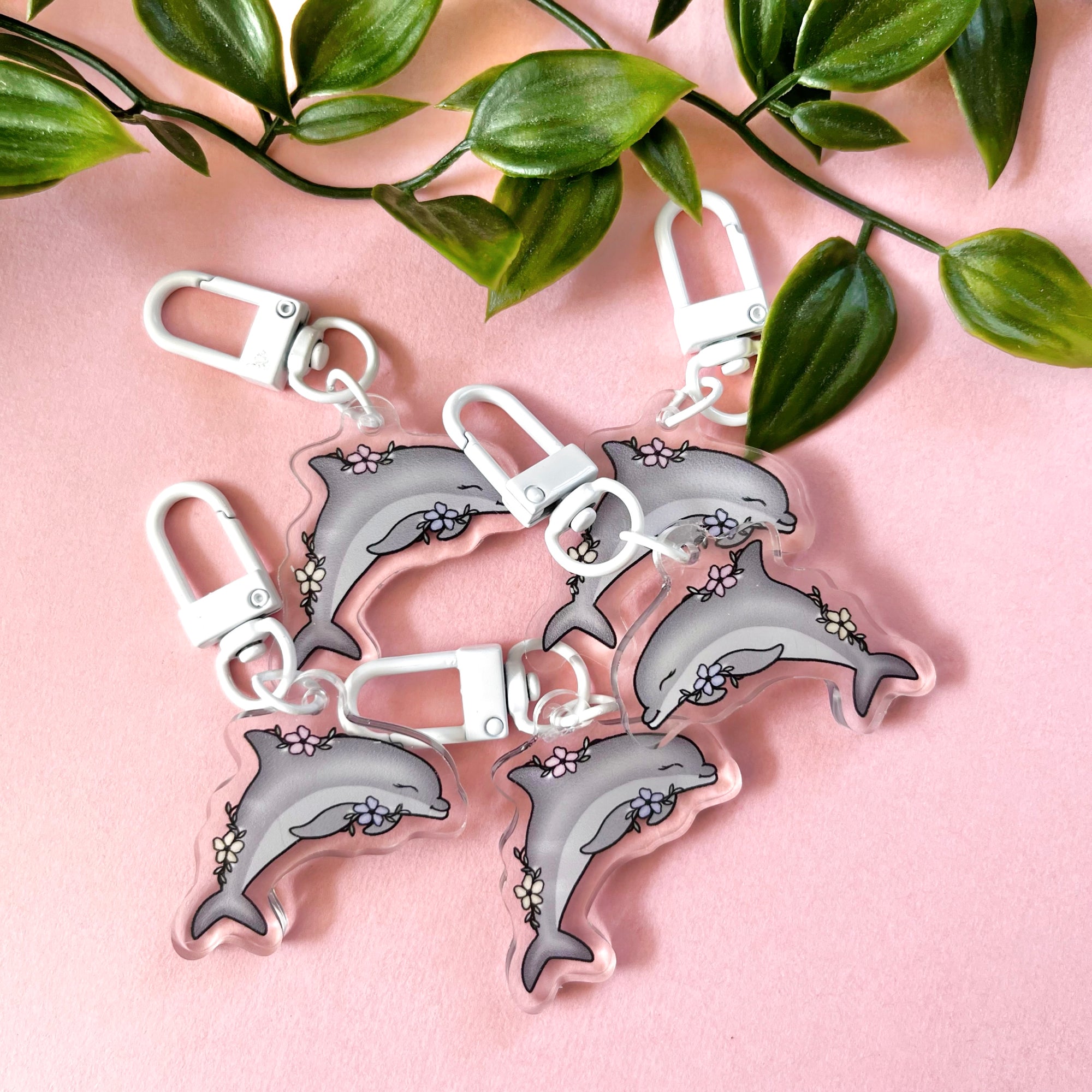 Dolphin Acrylic Keychain