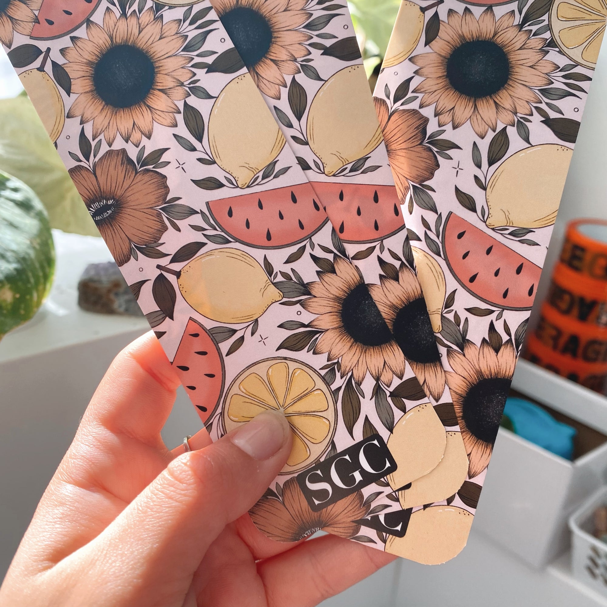 Fruity Sunflower Bookmark
