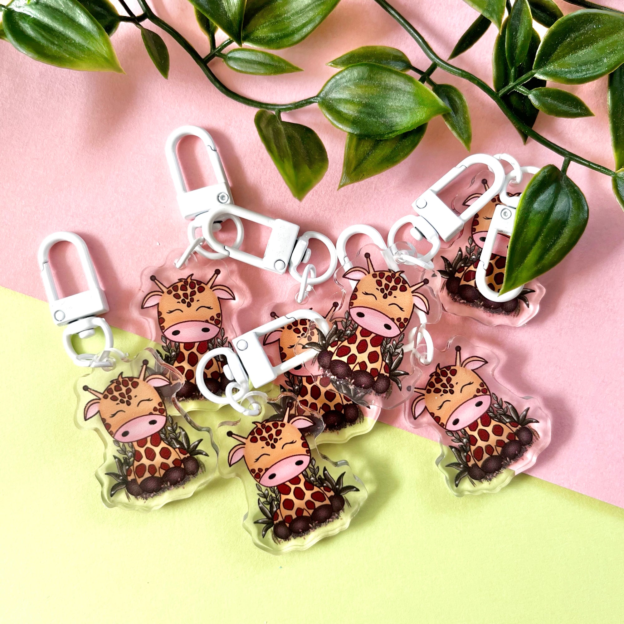 Giraffe Acrylic Keychain