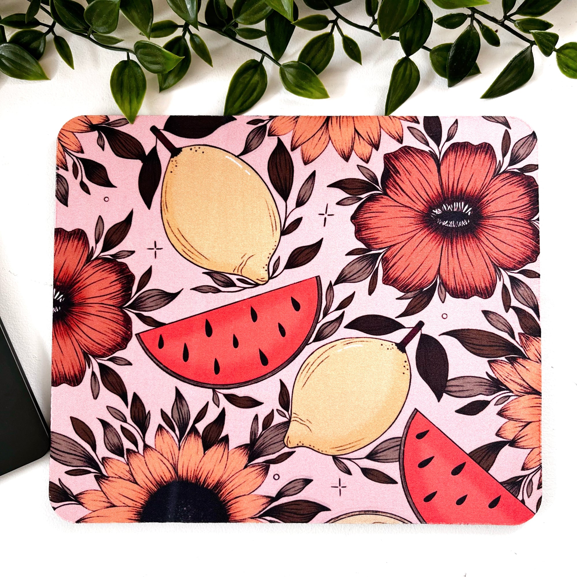 Fruity Sunflower Rectangle Mousepad (A Grade)
