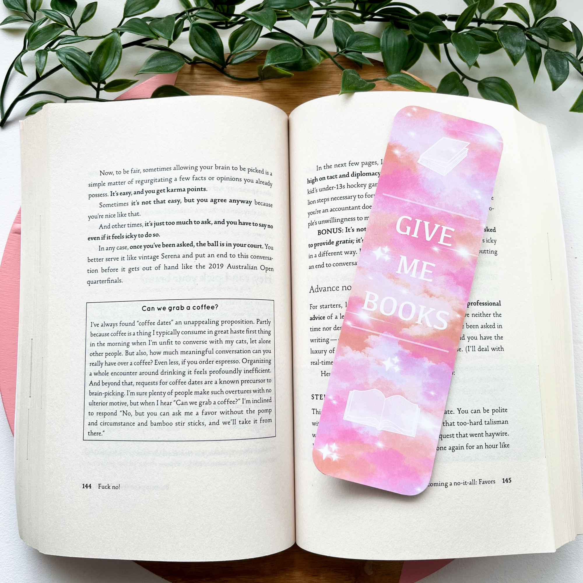 “Give Me Books” Bookmark