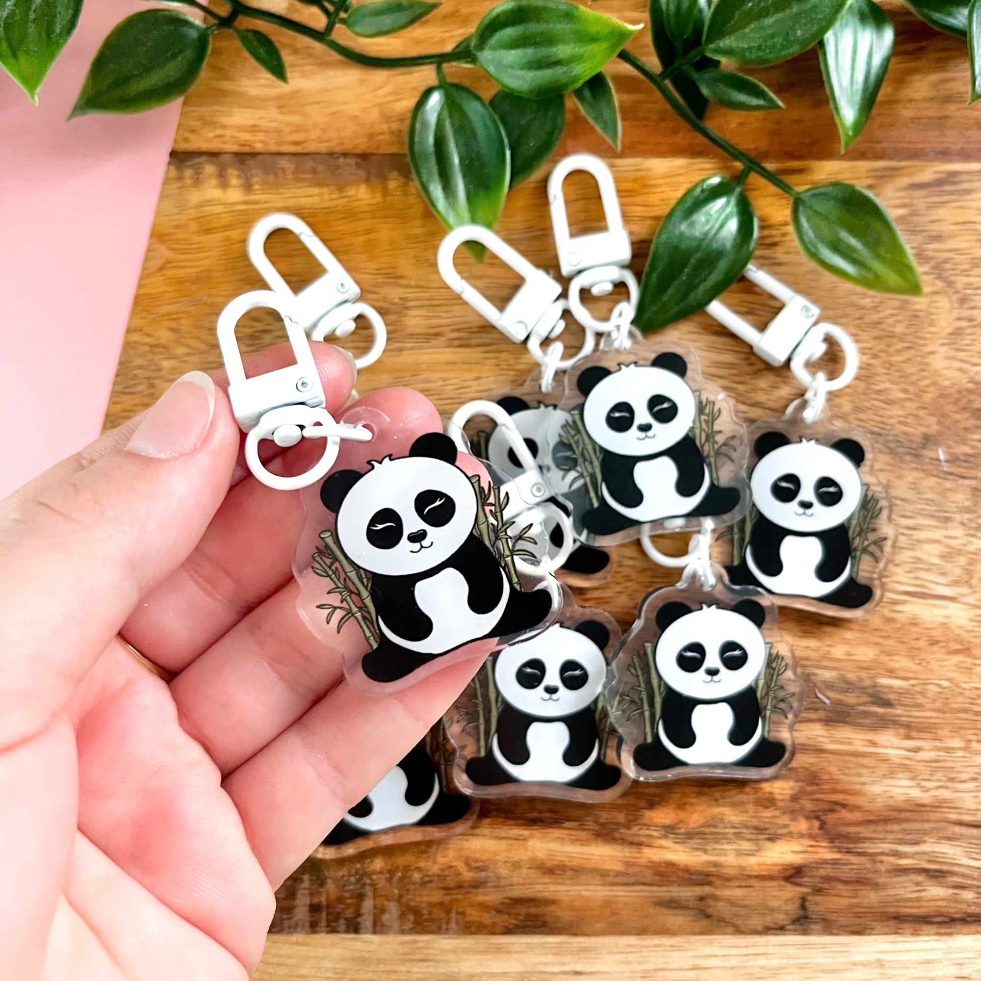 Panda Acrylic Keychain