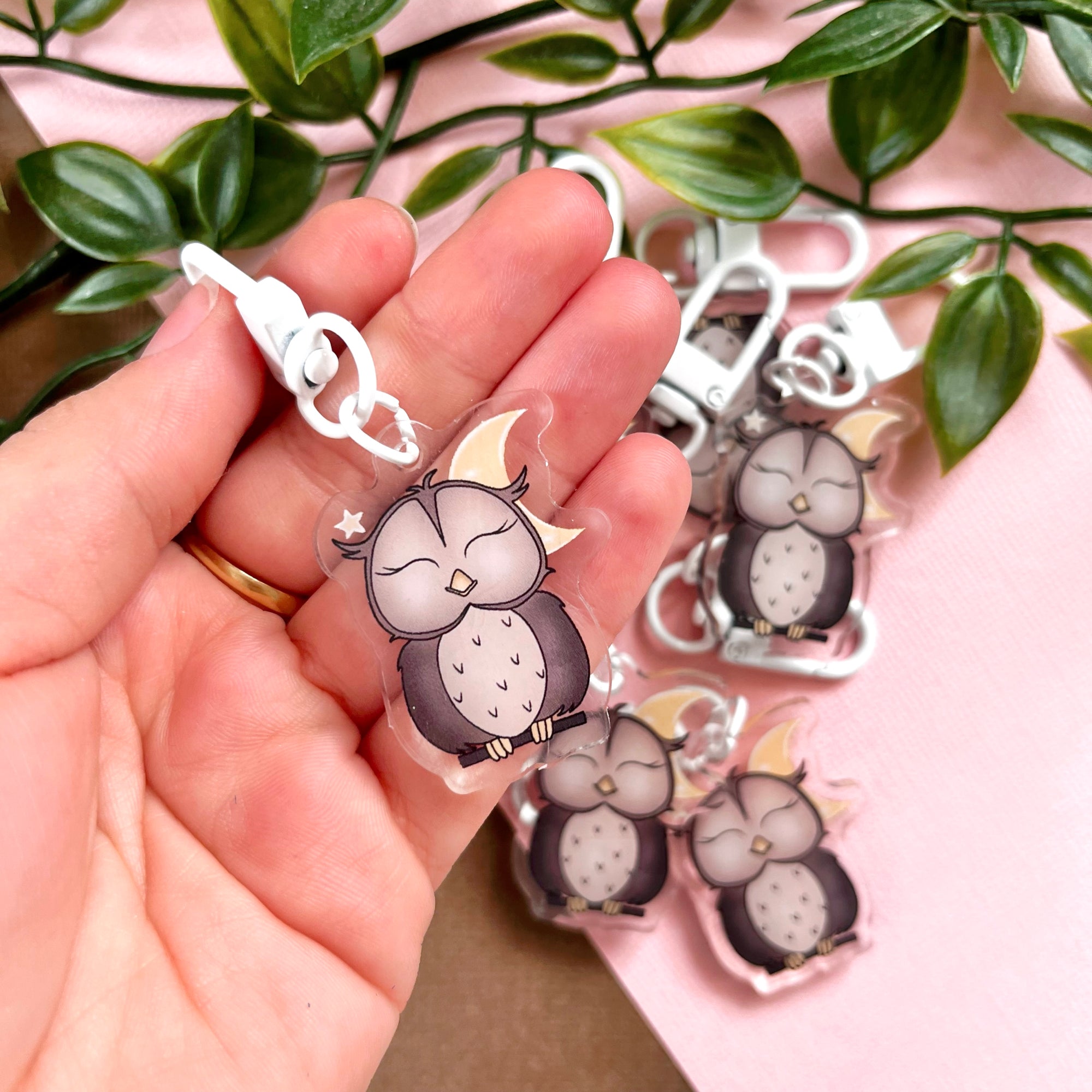 Owl Acrylic Keychain