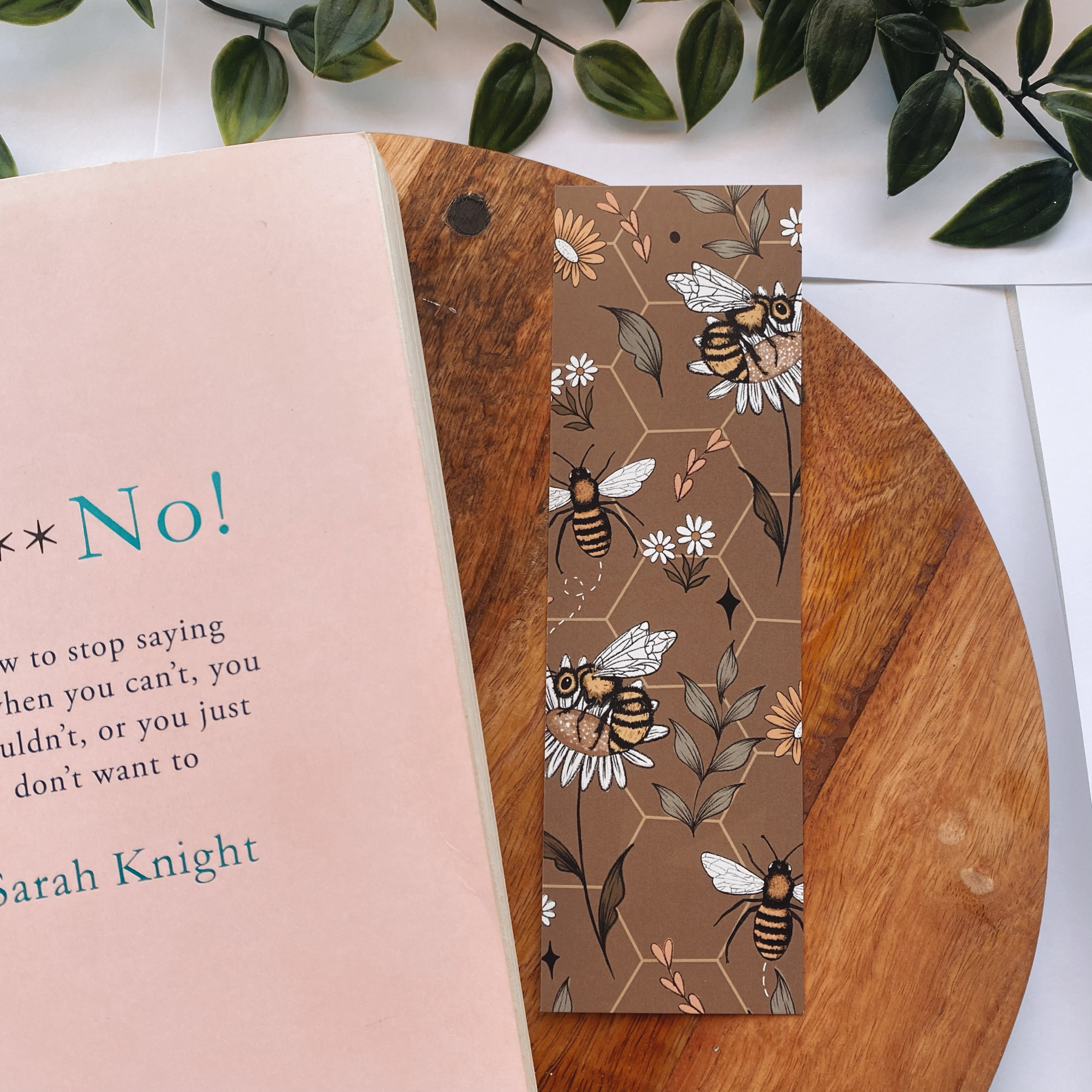 Brown Bee Bookmark
