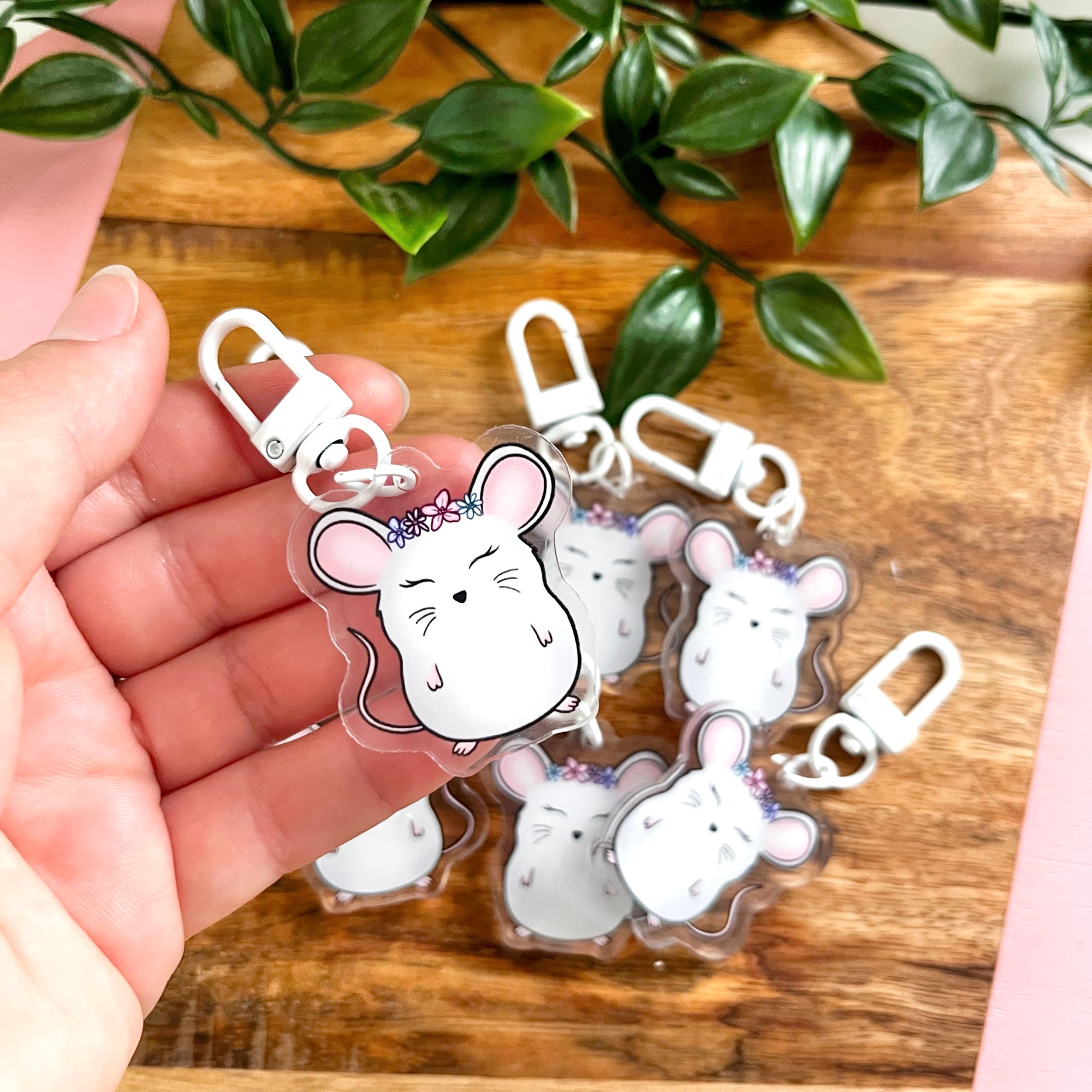 Mouse Acrylic Keychain