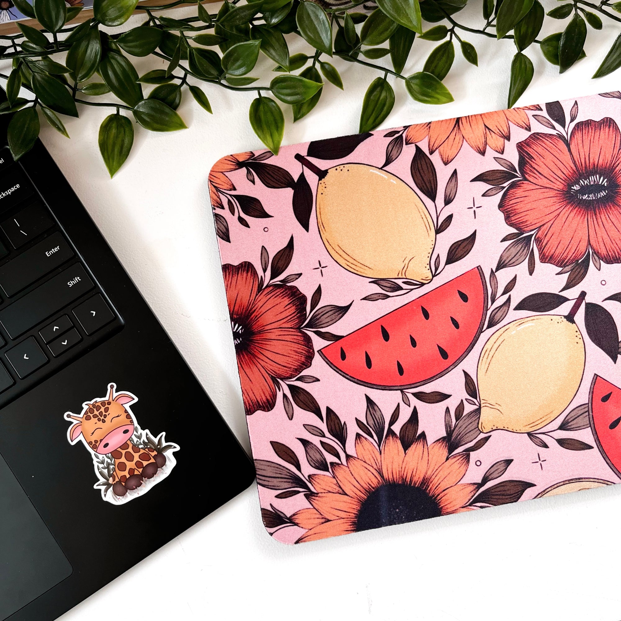 Fruity Sunflower Rectangle Mousepad (A Grade)