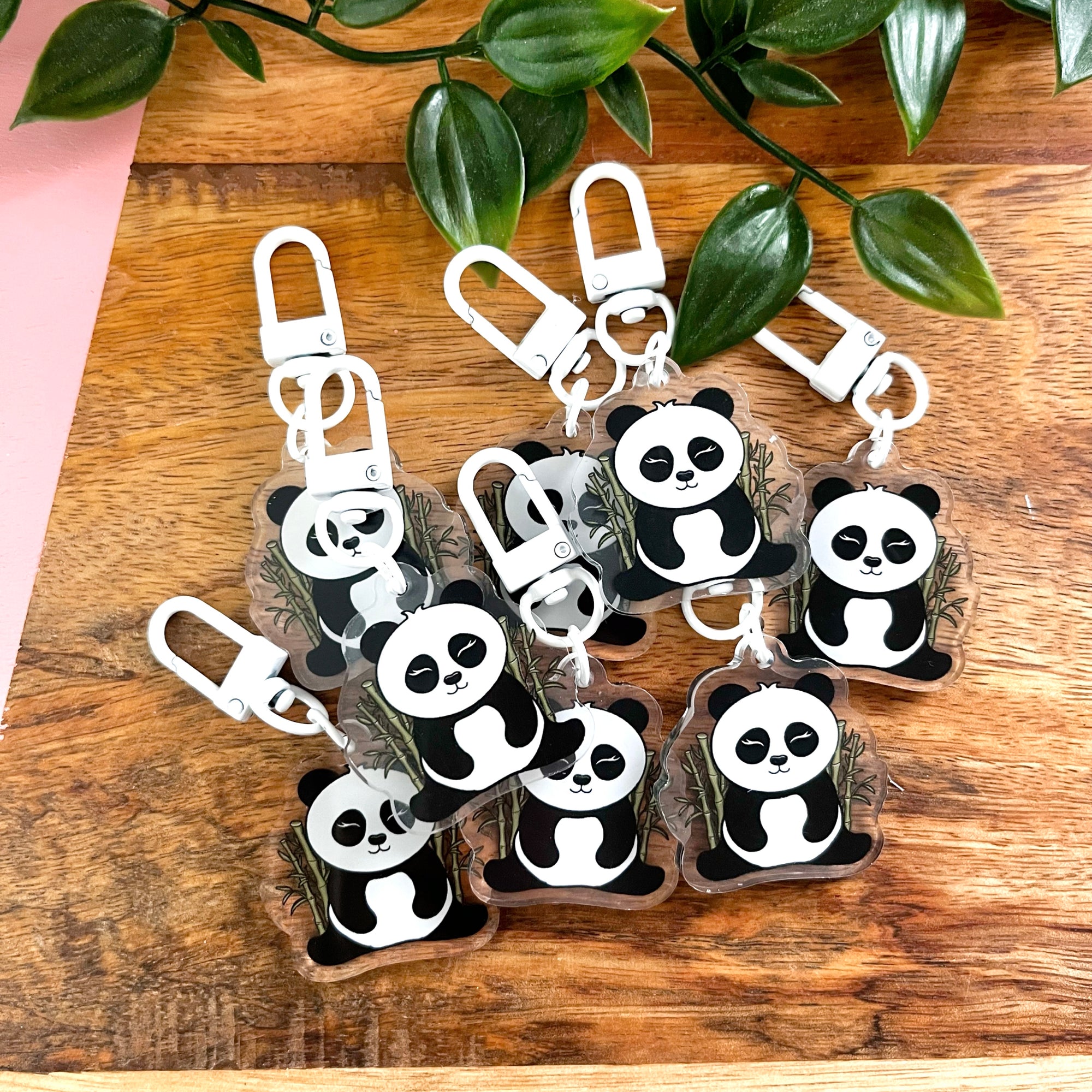 Panda Acrylic Keychain