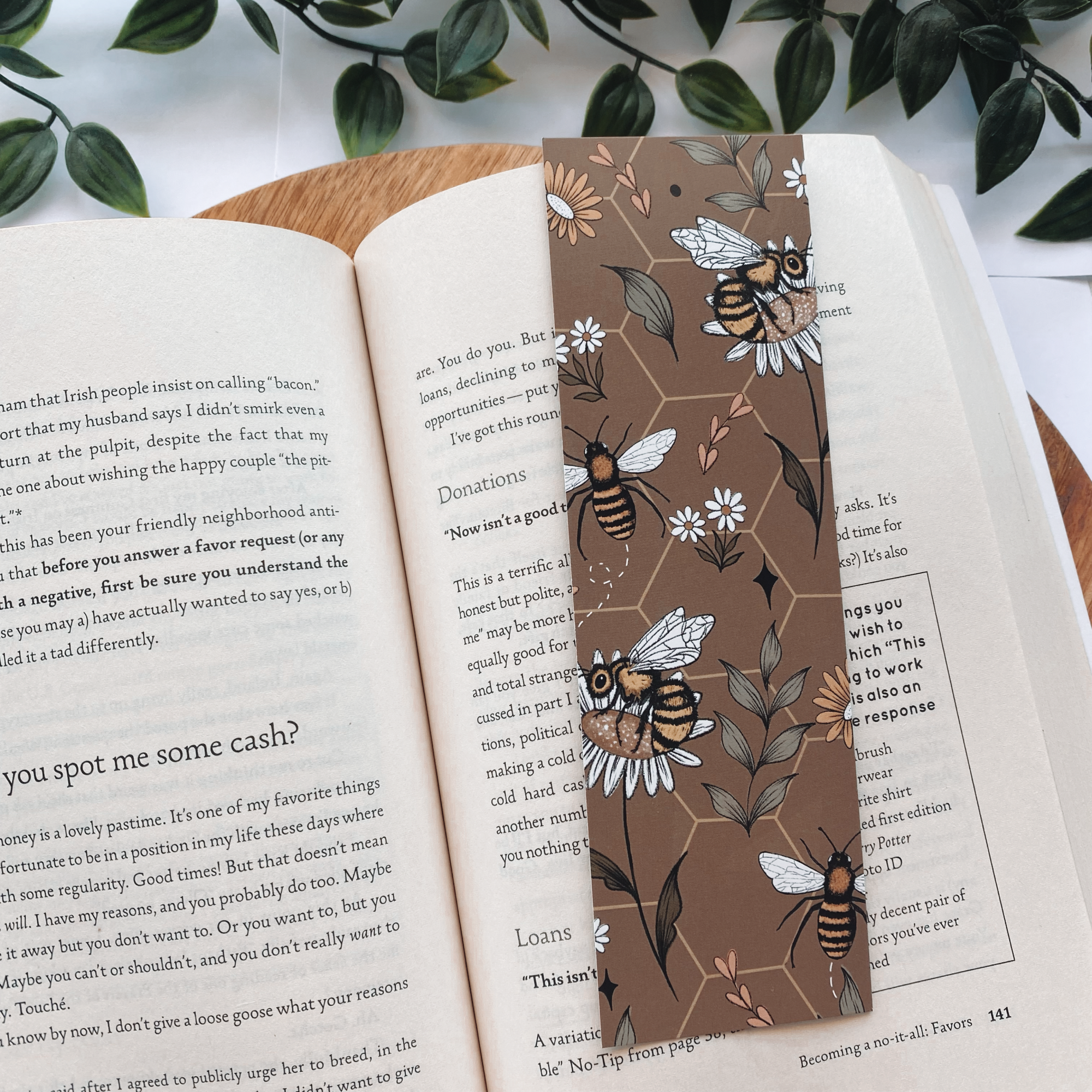Brown Bee Bookmark