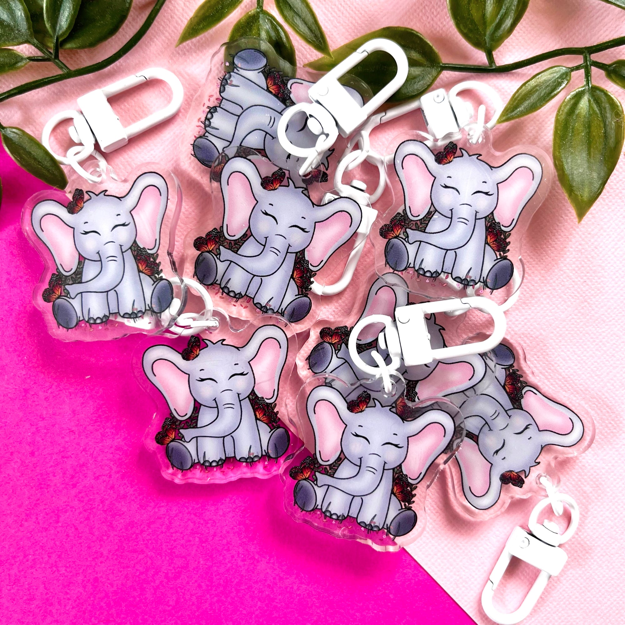 Elephant Acrylic Keychain