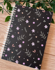 SGC Collection Black Floral A5 Notebook