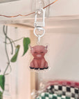 Highland Cow “Callie” Acrylic Keychain