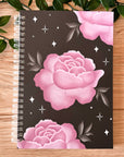 Midnight Pink Peony A5 Notebook