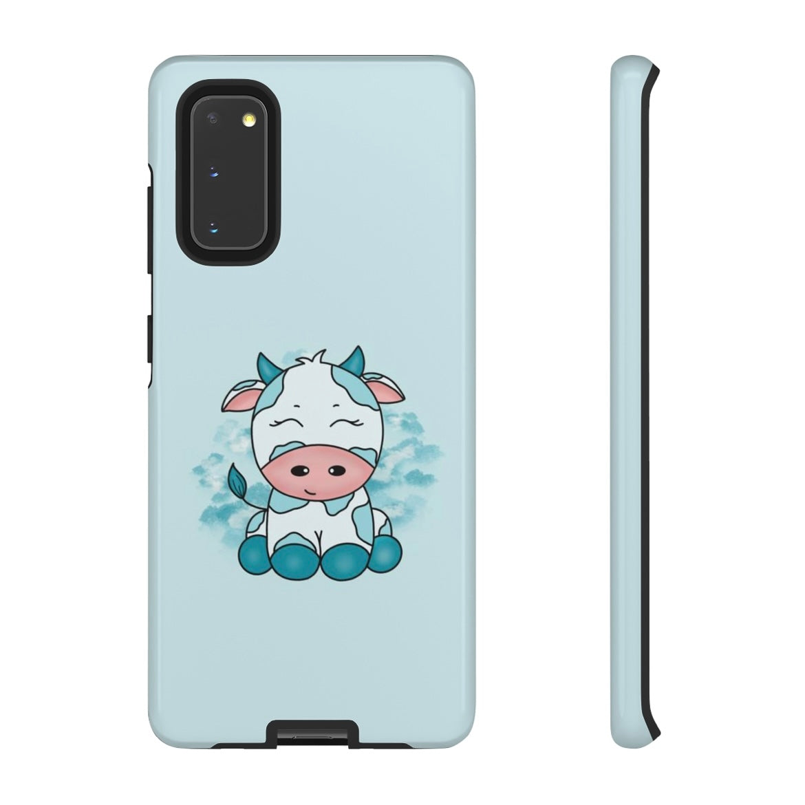 Blue Cloud Cow Phone Case