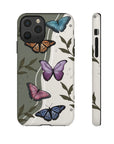 Butterfly Phone Case (Tan or Dark Green)