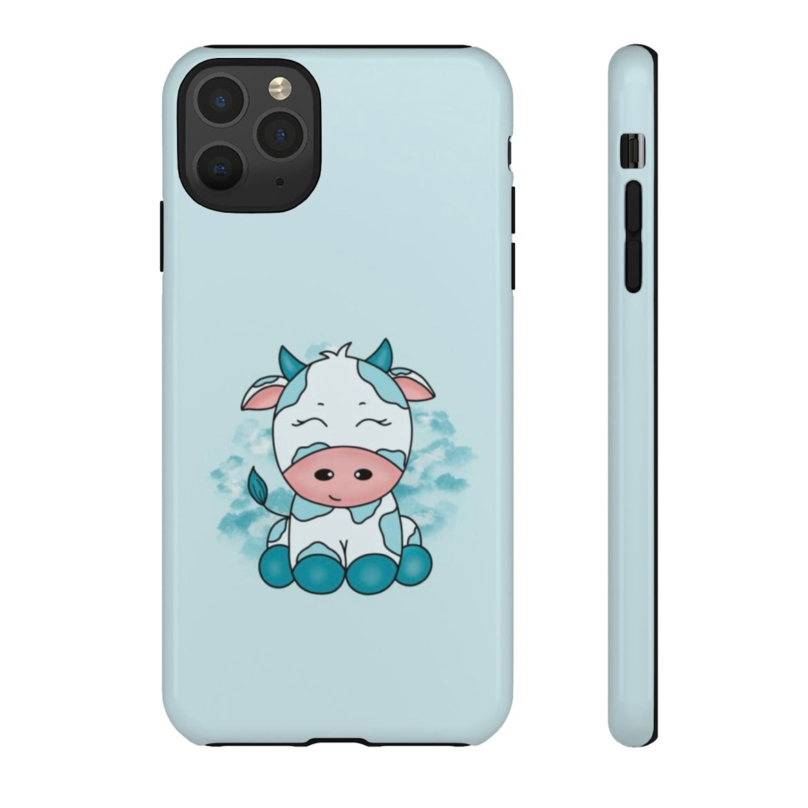 Blue Cloud Cow Phone Case