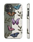 Butterfly Phone Case (Tan or Dark Green)