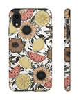 Fruity Sunflower Phone Case (White or Pink)