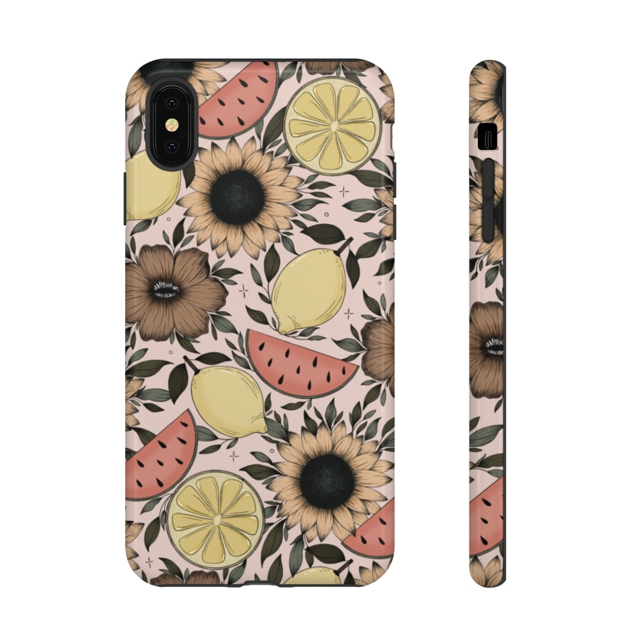 Fruity Sunflower Phone Case (White or Pink)