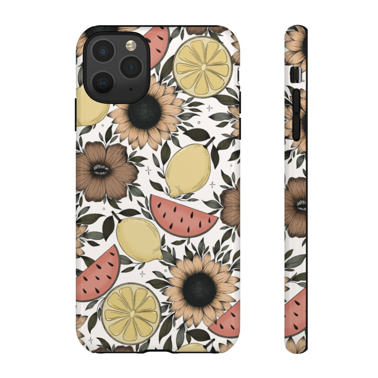 Fruity Sunflower Phone Case (White or Pink)