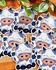 Blueberry Cow Vinyl Sticker