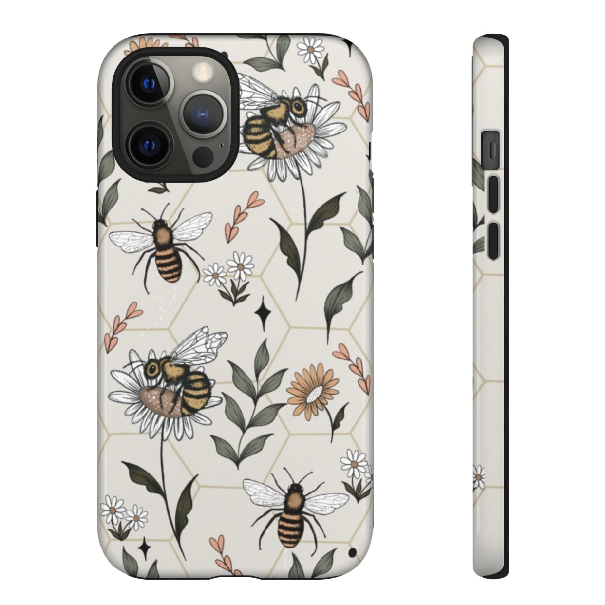 Bee Phone Case (Pink, White or Brown)