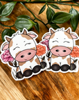 Caramel Cow Vinyl Sticker