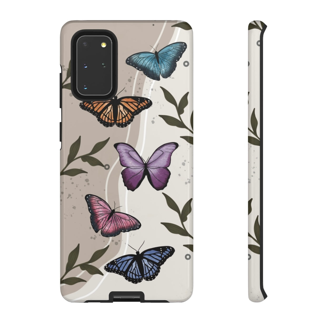 Butterfly Phone Case (Tan or Dark Green)