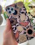 Fruity Sunflower Phone Case (White or Pink)