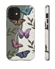 Butterfly Phone Case (Tan or Dark Green)