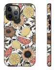 Fruity Sunflower Phone Case (White or Pink)