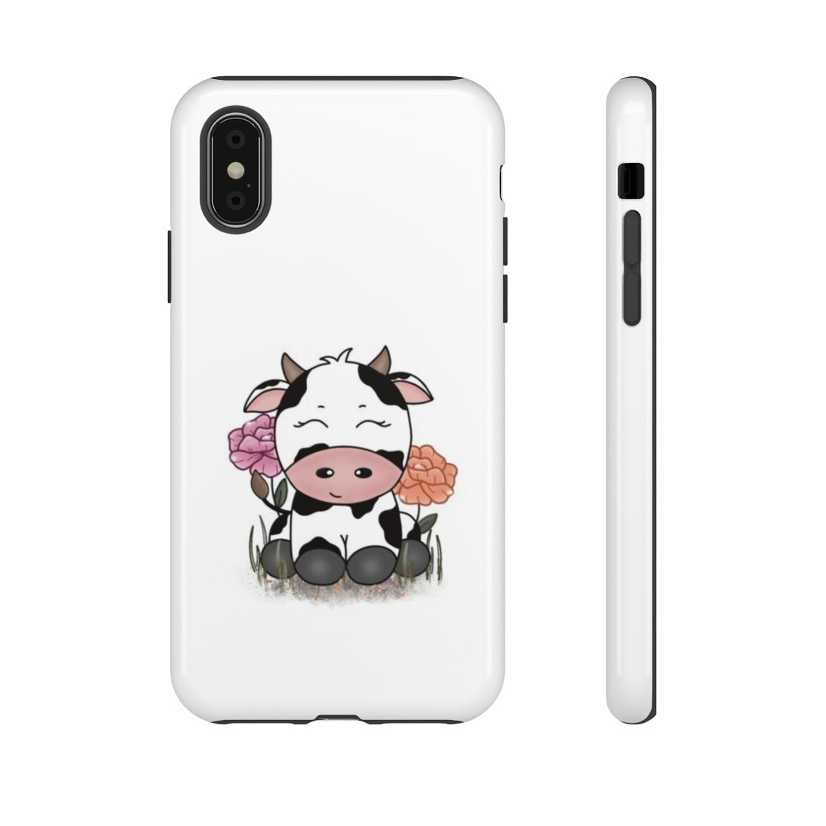 Floral Cow Phone Case