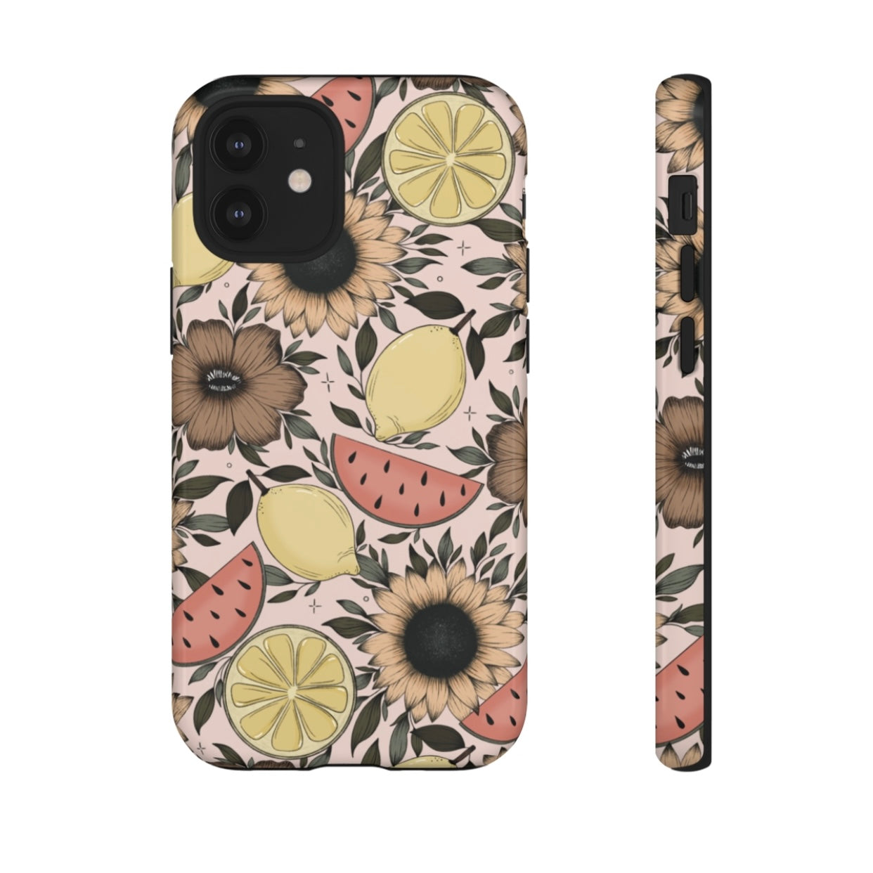 Fruity Sunflower Phone Case (White or Pink)