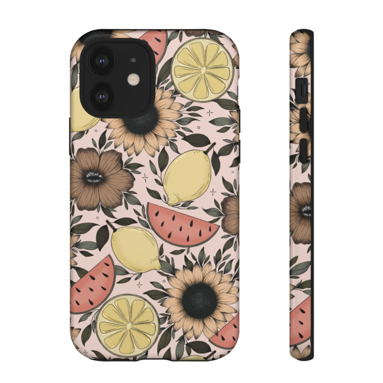 Fruity Sunflower Phone Case (White or Pink)