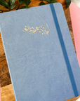 Gold Blueberry Blue Grid Dot Journal