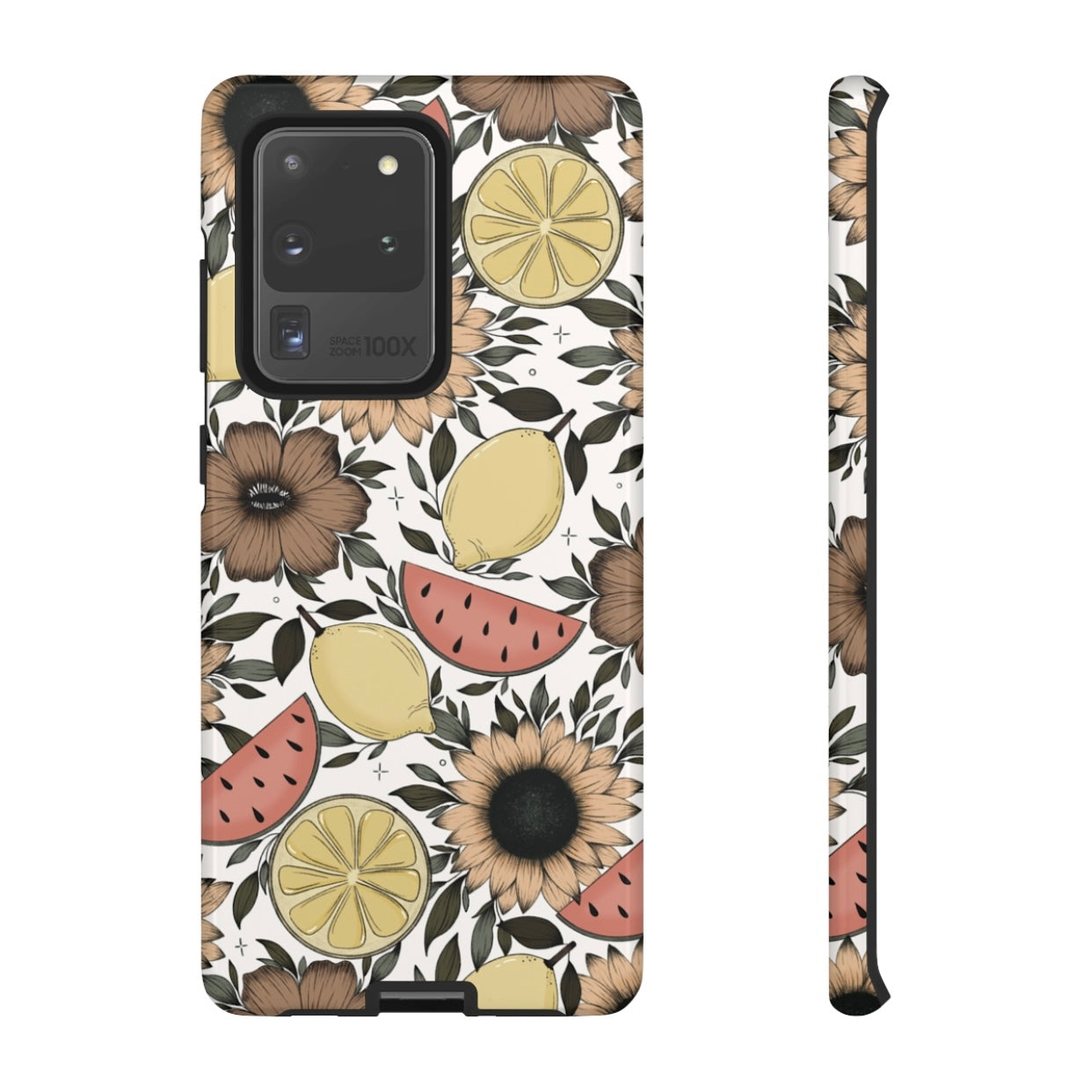 Fruity Sunflower Phone Case (White or Pink)