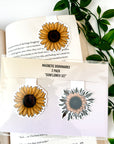 “Sunflower Set” Magnetic Bookmarks 2pcs