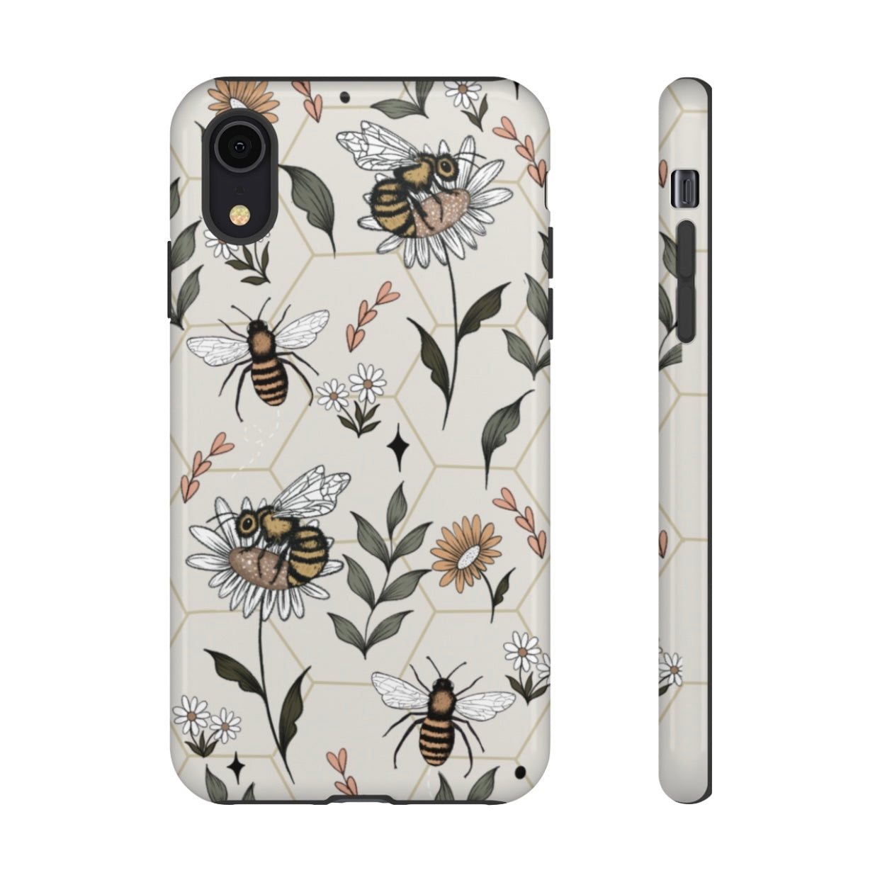 Bee Phone Case (Pink, White or Brown)