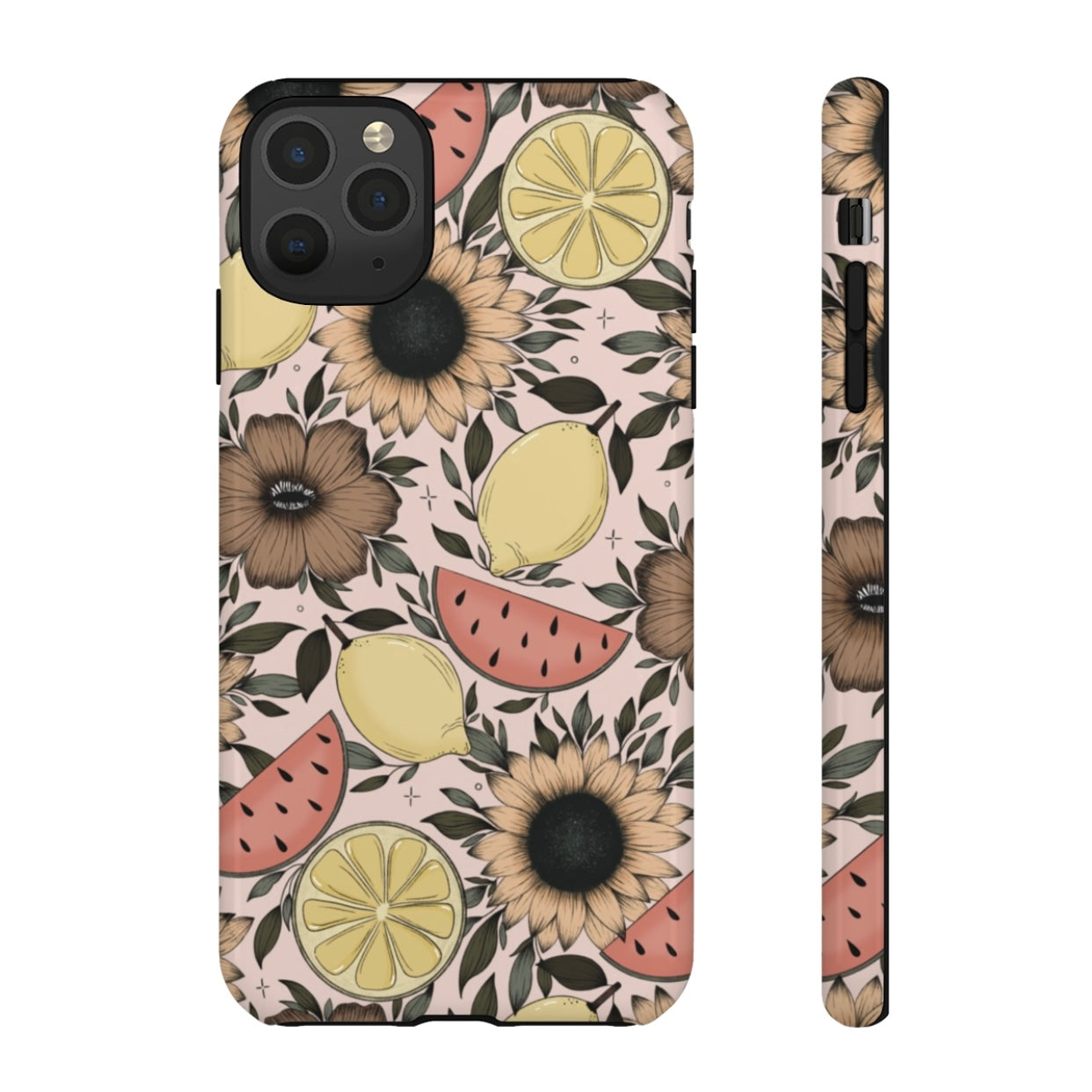 Fruity Sunflower Phone Case (White or Pink)