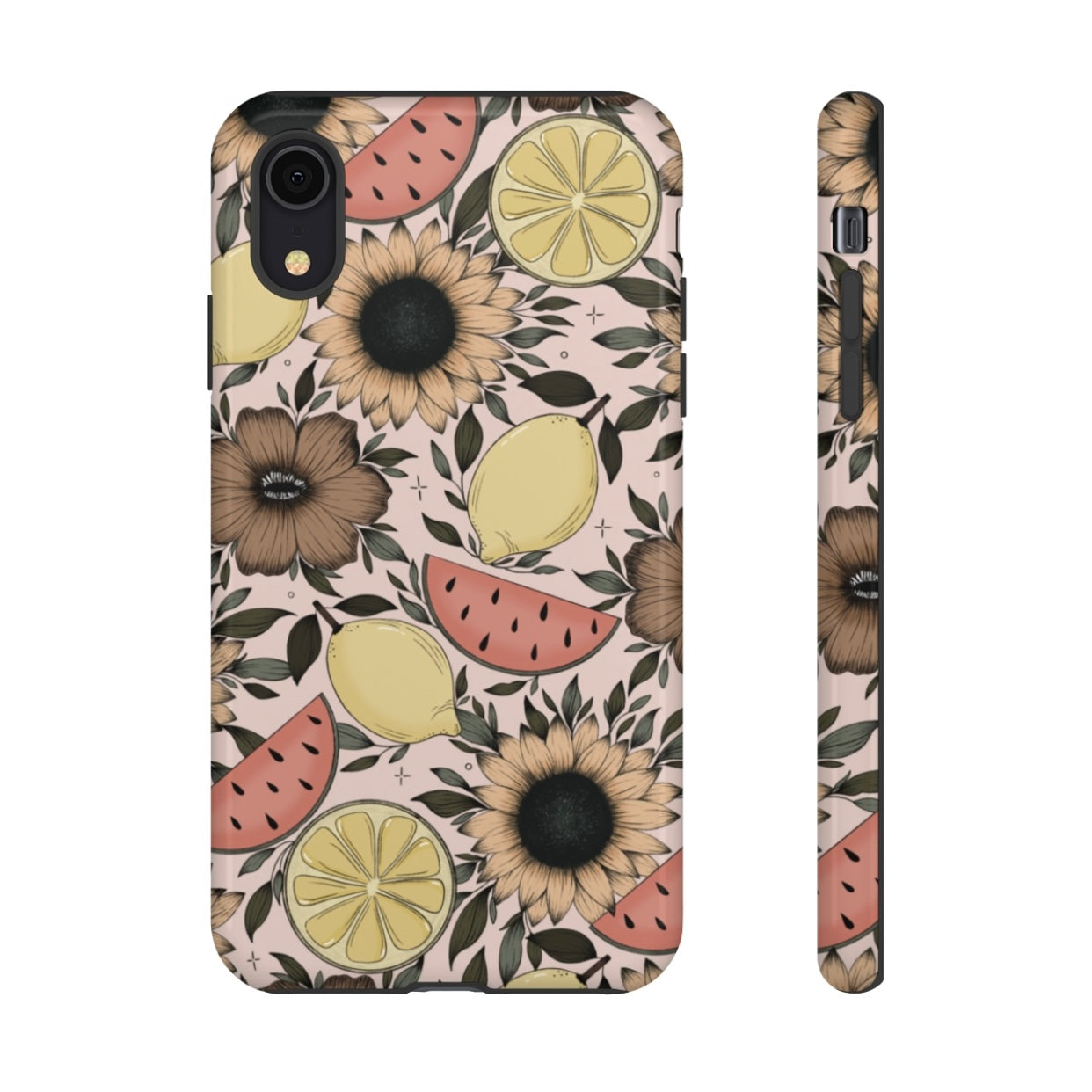 Fruity Sunflower Phone Case (White or Pink)