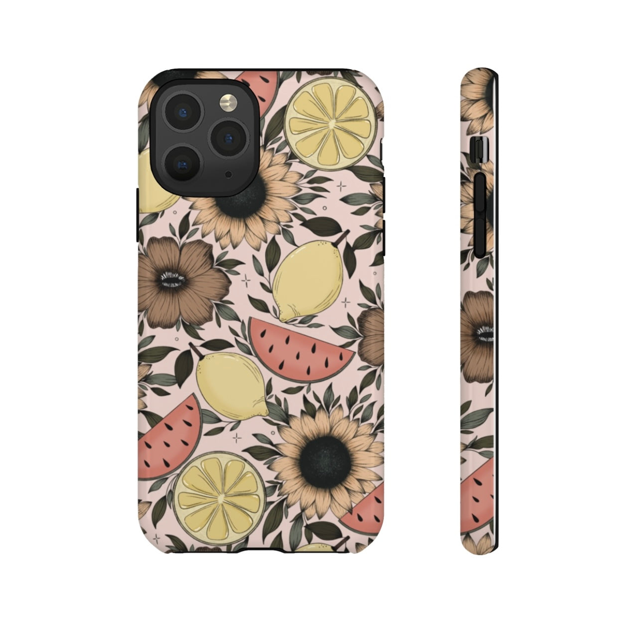 Fruity Sunflower Phone Case (White or Pink)