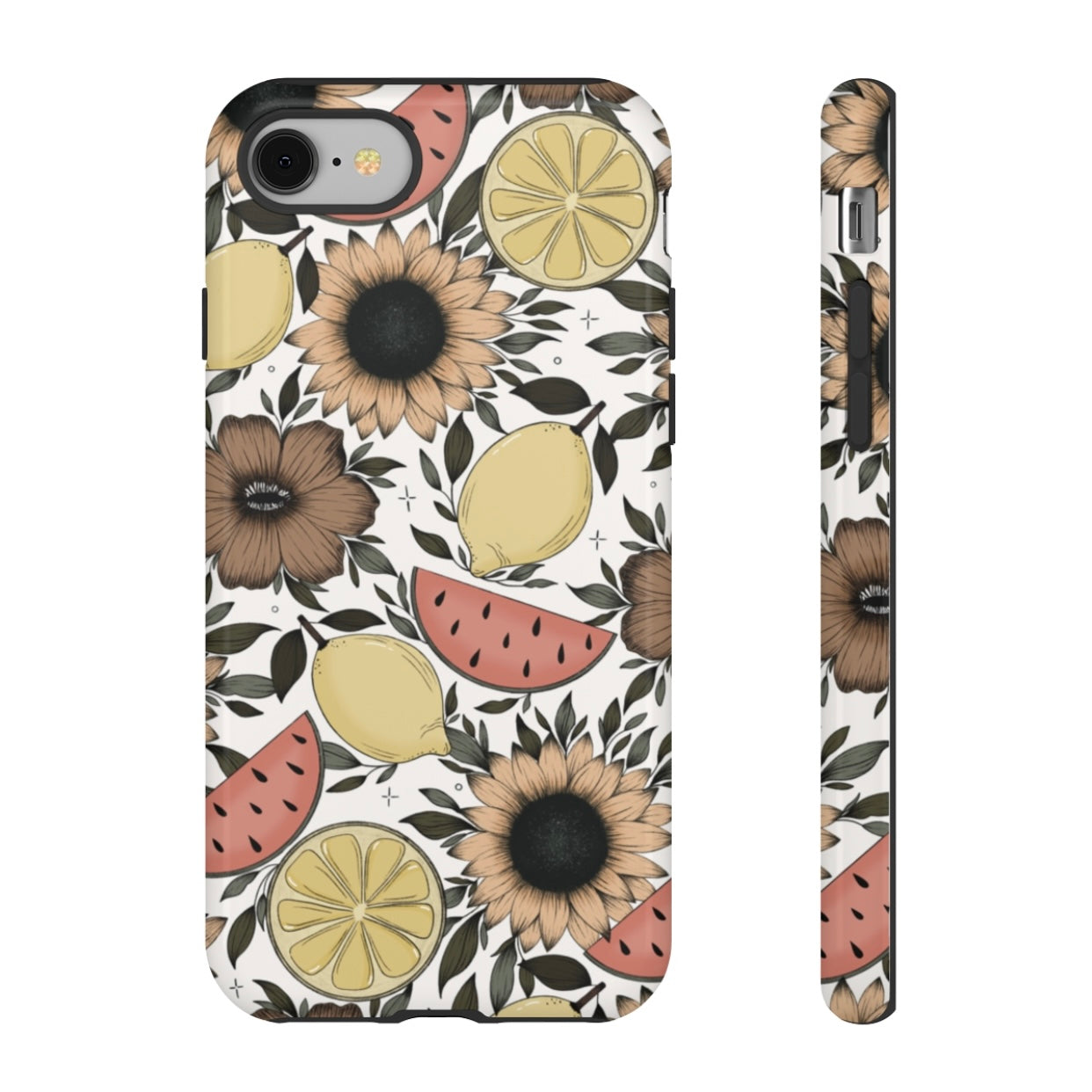 Fruity Sunflower Phone Case (White or Pink)